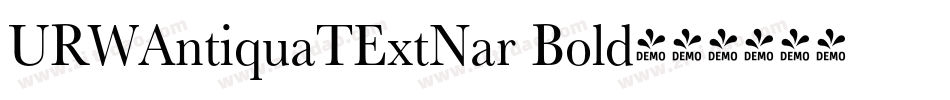 URWAntiquaTExtNar Bold字体转换